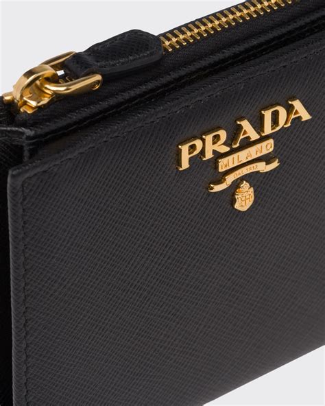 prada small saffiano continental wallet|prada saffiano wallet price.